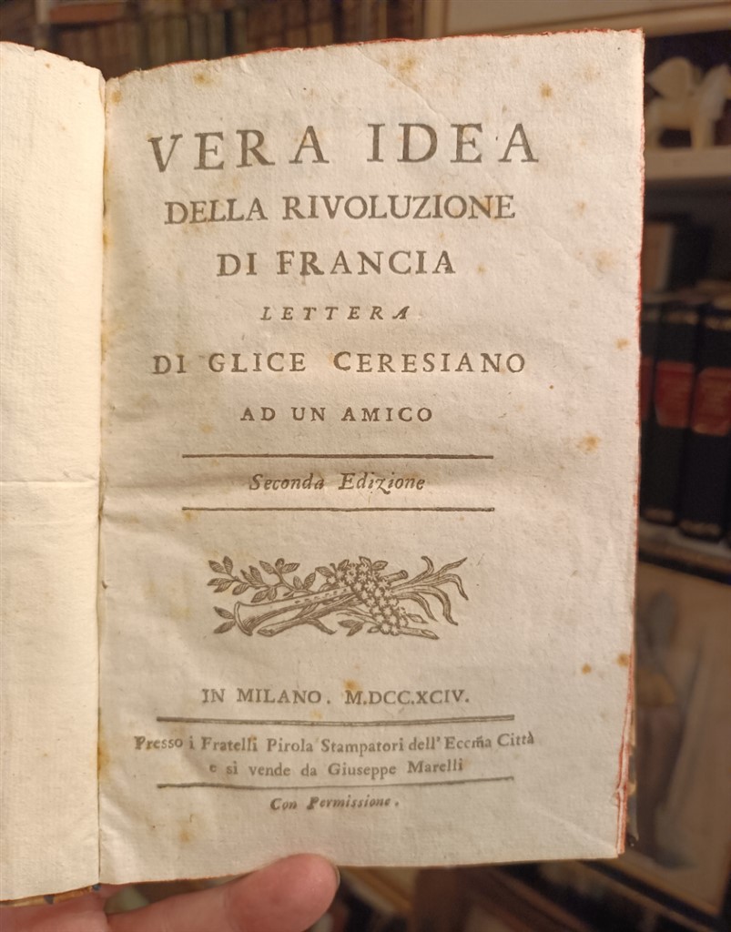 Vera idea della rivoluzione di Francia 1794