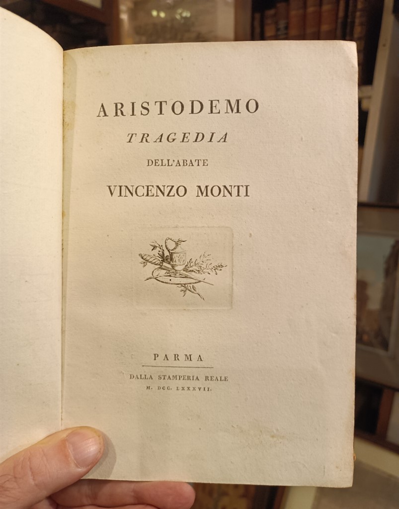 Vincenzo Monti Aristodemo Parma Bodoni 1787