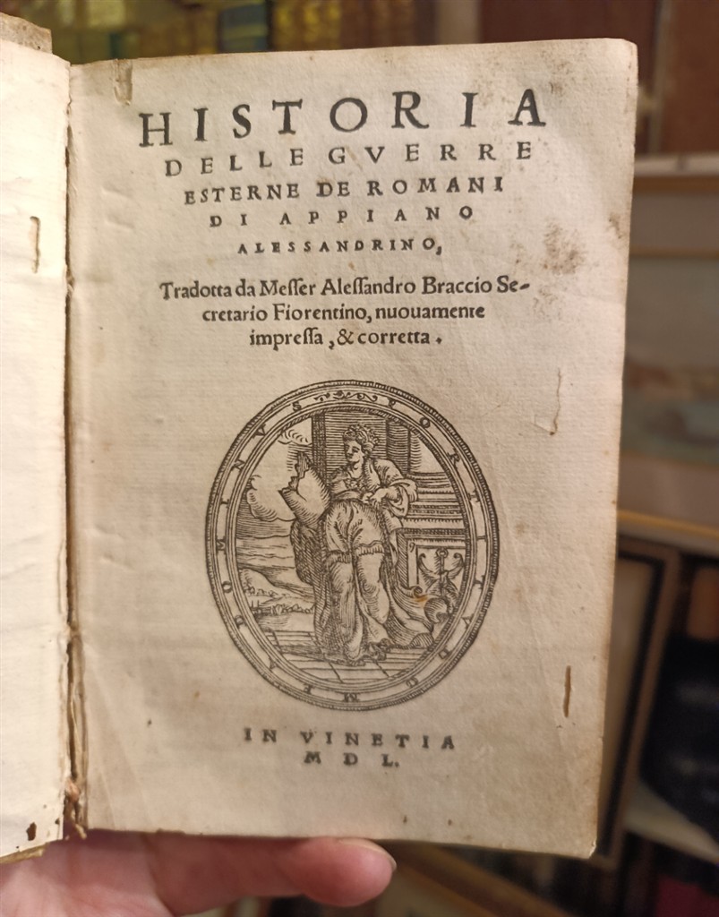 Appiano Alessandrino Historia delle guerre esterne de romani Bartolomeo Cesano 1550