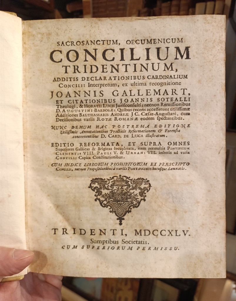 Concilio di Trento Sacrosanctum Concilium 1745