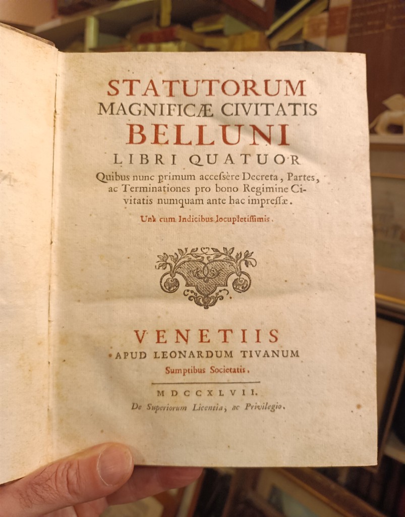 Statuti di Belluno1747