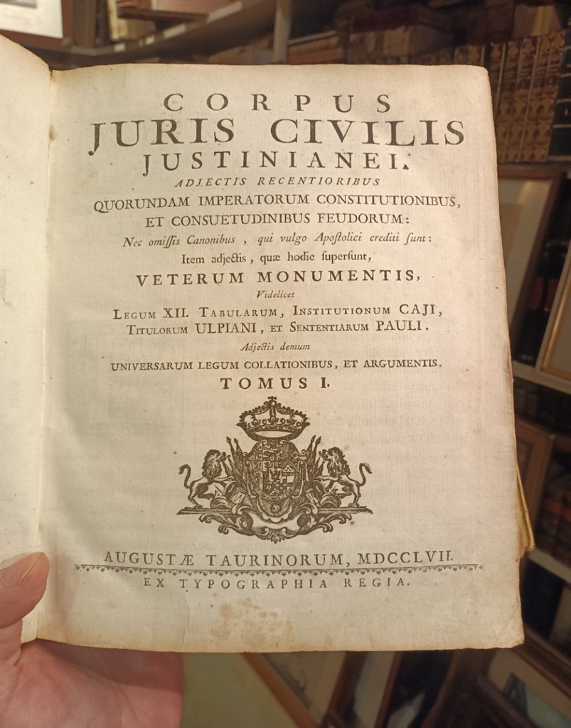 Giustiniano Corpus Juris Civilis 1757