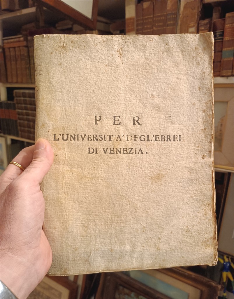 Parti prese per l'Università degli Ebrei di Venezia 1776